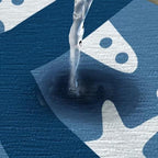 Starfish Design Slipper Pattern Floor Mat (45*90)